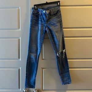 J Crew Toothpick Jeans Denim Size 24